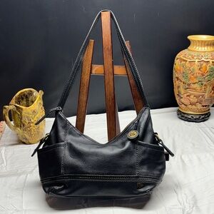 The Sak Black Leather Shoulder Bag